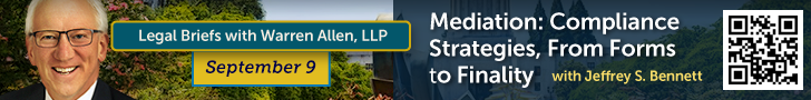 Legal Briefs with Warren Allen LLP