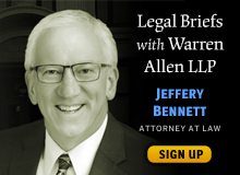 Legal Briefs with Warren Allen LLP