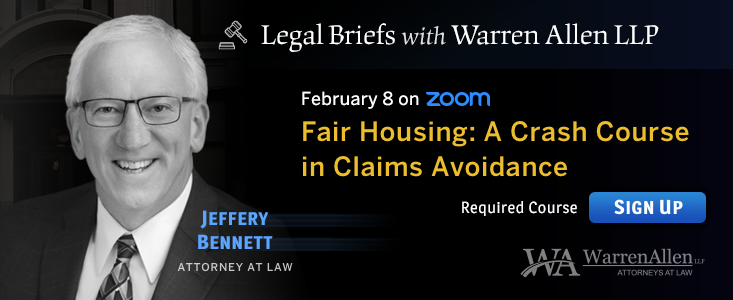 Legal Briefs with Warren Allen LLP 