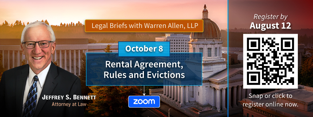 Legal Briefs with Warren Allen LLP - October 8