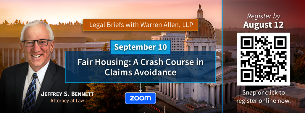 Legal Briefs with Warren Allen LLP - September 10